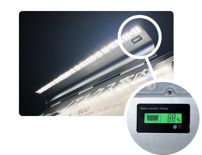 駐車場看板用ソーラー照明RELUXSTARPRO