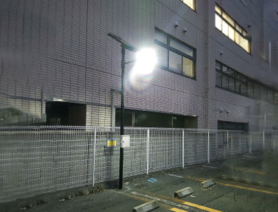 駐車場用ソーラー屋外灯ソラルミポート使用例